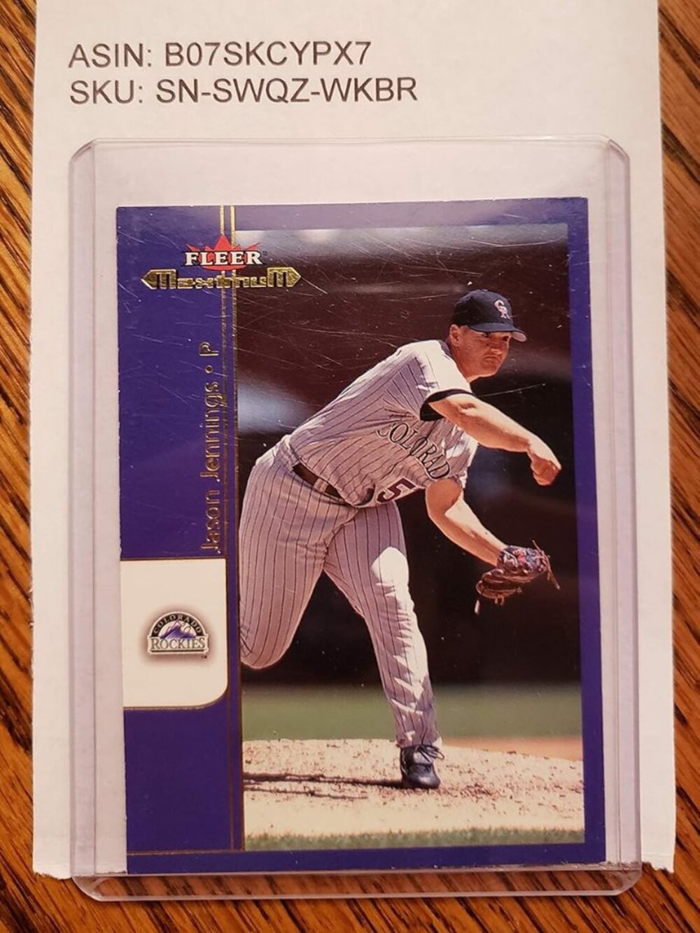 2002 Fleer Skybox International® JASON JENNINGS, Colorado Rockies™ Fleer Maximum